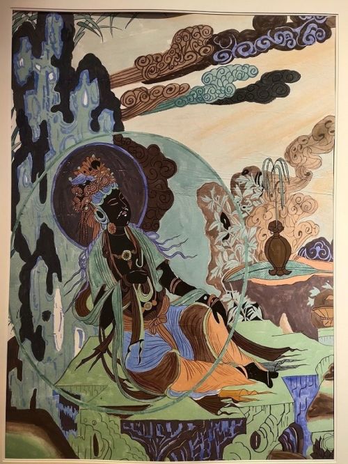 敦煌壁画赴约岛城 快 艺 起来为九色鹿上色凤凰网甘肃 凤凰网