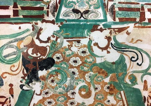 唐代敦煌壁画中色彩丰富的舞筵