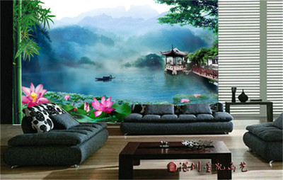 广东室内写真画定制厂家 个性墙纸 客厅背景墙装饰画直销工厂
