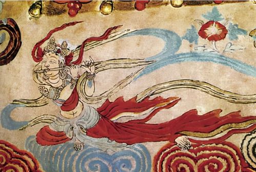 莫高窟壁画中的飞天