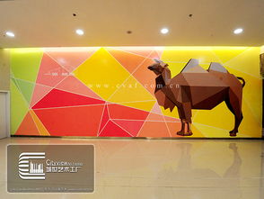 淄博城世艺术工厂墙绘作品 银泰城